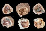Flat: Small, Pink Amethyst Geode Sections From Argentina - Pieces #182599-2